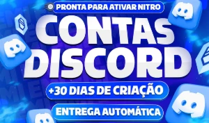 Conta Discord +30 Dias De Criação Para Ativar Nitro