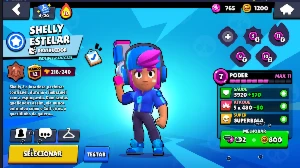 Conta de Brawl Stars com Shelly Estelar