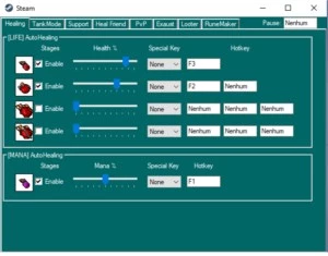 SCRIPT HEAL LIFE/MP TIBIA FUNCIONANDO NO GLOBAL!