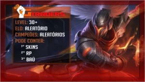 CONTAS LEVEL 30 - ALEATÓRIAS - League of Legends LOL