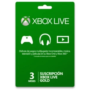 Xbox Live Gold - Cartão de 3 meses