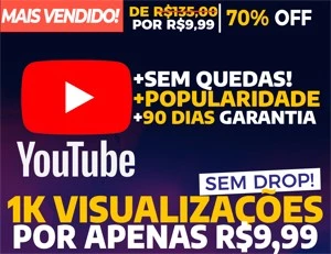 [Promoção] 100 Visualizações Youtube por apenas R$ 0,99