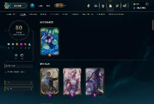 Platina 4 com 90 Champs e 60 Skins + 3 Prestigios - League of Legends LOL