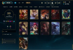 Platina 4 com 90 Champs e 60 Skins + 3 Prestigios - League of Legends LOL