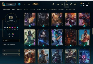 Platina 4 com 90 Champs e 60 Skins + 3 Prestigios - League of Legends LOL