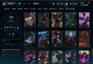 Platina 4 com 90 Champs e 60 Skins + 3 Prestigios - League of Legends LOL