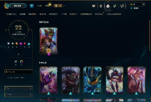 Prata 4 com 65 Champs e 22 Skins - League of Legends LOL