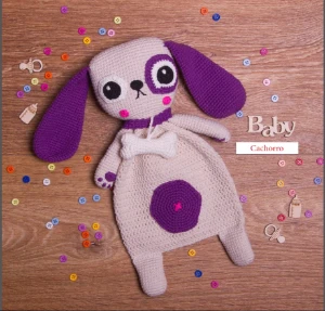 Receita em PDF - Cachorro Filhote Lindo Amigurumi