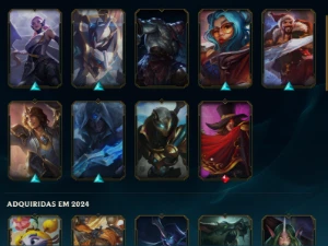 Conta Ex Diamond 3 Atualmente Esmeralda 1 85%De Winrate - League of Legends LOL