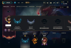 Platina 4 com TODOS os Champs e 185 Skins