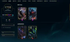 Conta diamante 2 com 1740 skins - League of Legends LOL