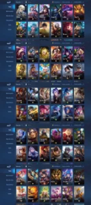 Honor Of Kings - 60 Skins - 509 Fichas - 277.000 Gold - Outros