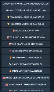 Painel para reveender contas de estreaming - Assinaturas e Premium