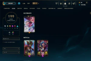 Prata 2 com TODOS os Champs e 199 Skins ( SUP / ADC ) - League of Legends LOL