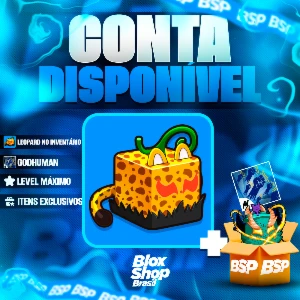 BLOX FRUITS > 🐆LEOPARD NO INVENTÁRIO + 👊GODHUMAN + LVL MAX