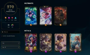 League of Legends conta nvl 700, 270skins, all champs