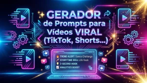 ✨ Gerador De Prompts Para Vídeos Viral ( Tiktok, Shorts... )