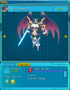 Red Card Ulforce V-dramon X no DRO (Digimon RPG Online) - Digimon Masters Online DMO