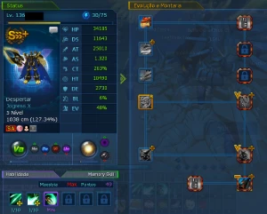 Conta Servidor  Omegamon LADMO SSS+ - Digimon Masters Online