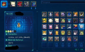 Conta Servidor  Omegamon LADMO SSS+ - Digimon Masters Online