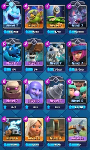 Conta clash royale arena 15