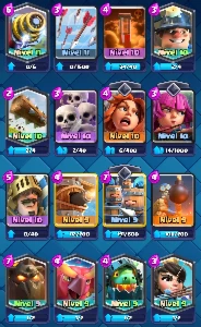 Conta clash royale arena 15