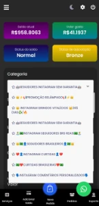 Painel de seguidores lucrativo - Redes Sociais