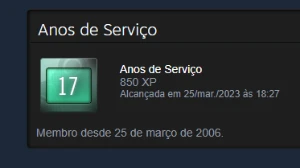 Conta Steam 19 Anos De Criação Com Jogos - Moeda 5 E 10 Anos