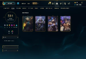 Prata 3 com TODOS os champs e 381 Skins ( ADC / SUP / MID ) - League of Legends LOL