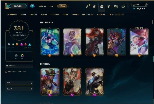 Prata 3 com TODOS os champs e 381 Skins ( ADC / SUP / MID ) - League of Legends LOL