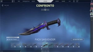 CONTA PRA SMURF, GOLD 1. COM FACA SAQUEADOR E VANDAL SUBLIME - Valorant