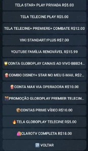 Bot  De Contas De 5 Contas  No Telegram  E 7 Paineis Revenda - Outros