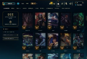 Esmeralda 4 com 120 Champs e 38 Skins ( MID / SUP / JG ) - League of Legends LOL