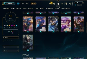 Esmeralda 4 com 120 Champs e 38 Skins ( MID / SUP / JG ) - League of Legends LOL