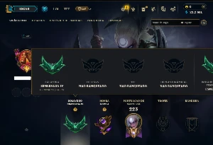 Esmeralda 4 com 120 Champs e 38 Skins ( MID / SUP / JG )