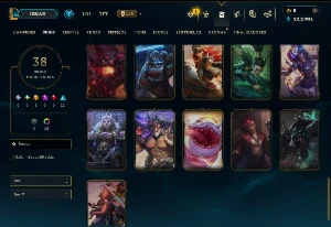 Esmeralda 4 com 120 Champs e 38 Skins ( MID / SUP / JG ) - League of Legends LOL