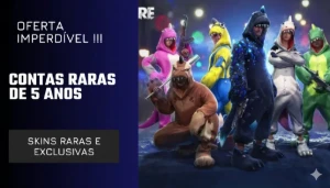 🔥 Contas Raras de Free Fire – 5 Anos de História! 🔥