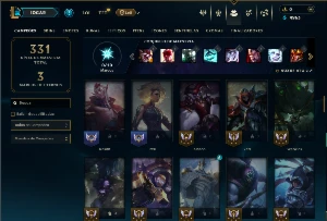 Mestre com 85 Champs e 35 Skins ( 36 PDL ) - League of Legends LOL