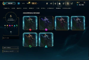 Esmeralda 1 com 45 Champs e 3 Skins - League of Legends LOL