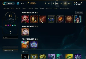 Esmeralda 1 com 45 Champs e 3 Skins - League of Legends LOL