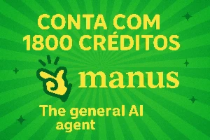 Manus Ai - Conta Com 1800 Créditos Pronta Para Uso
