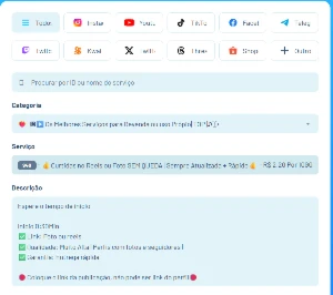 Painel De Seguidores Completo - Redes Sociais