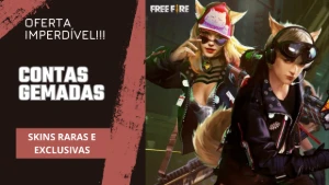 Contas Gemadas e Raras de Free Fire 🚀🔥✅