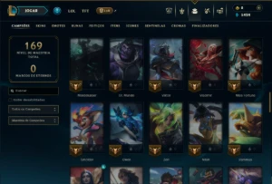 Platina 3 com 80 Champs e 20 Skins - League of Legends LOL
