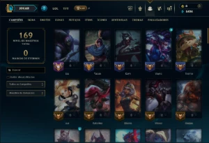 Platina 3 com 80 Champs e 20 Skins - League of Legends LOL