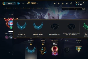 Platina 4 com TODOS os champs e 257 Skins ( JG / ADC / SUP )