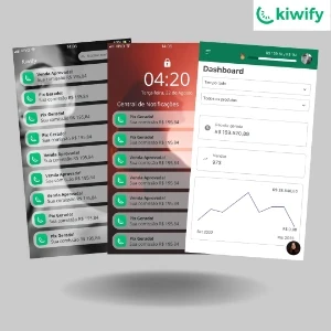 Gerador de Notificações Kiwify + NU e outros apps - Softwares e Licenças