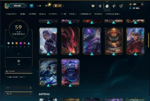 Ferro 4 com 150 Champs e 59 Skins + Kayle Juiza - League of Legends LOL