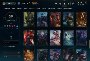 Ferro 4 com 150 Champs e 59 Skins + Kayle Juiza - League of Legends LOL