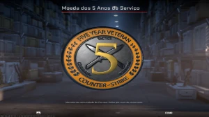 Conta Steam 5 Anos + Moeda dos 5 Anos de Serviço (CSGO)